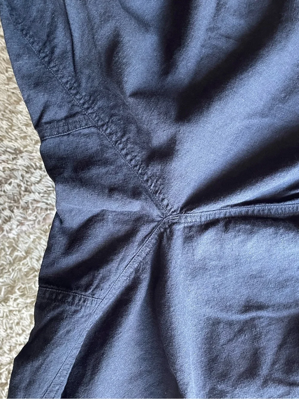Of The Earth Hemp/Organic Cotton Casual Drawstring Pants Size XL Washed Black